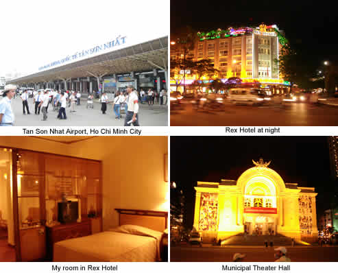 Tan Son Nhat airport, municipal committee, rex hotel and theater hall