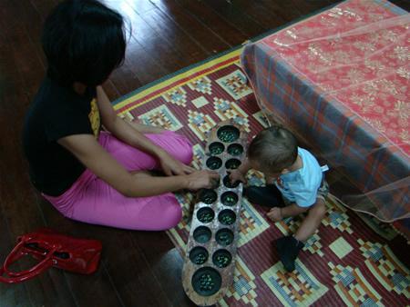 Malaysian folk games congkak