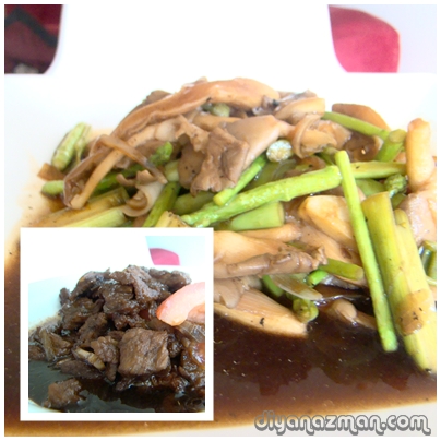 Stir Fried Vegetables and Marmite Beef