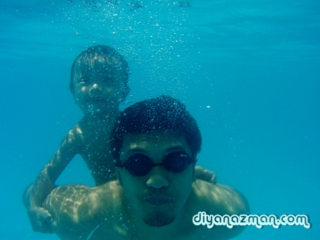 water baby with dad