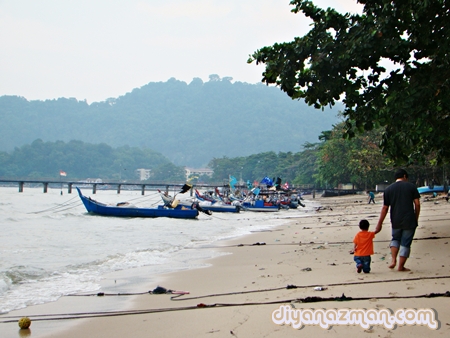 a walk at the beach