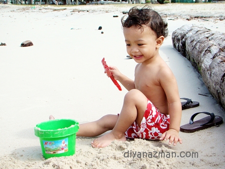 baby on the beach