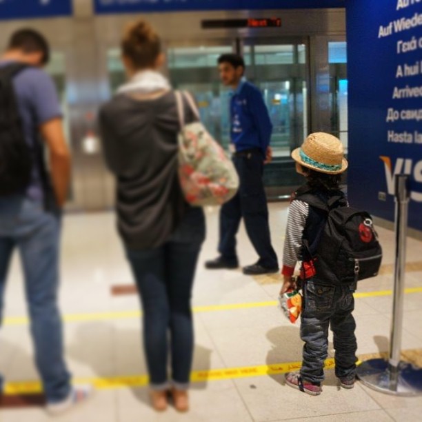  My Little Traveler at Dubai Airport 