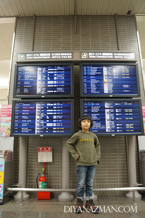 Miki at Narita Airport