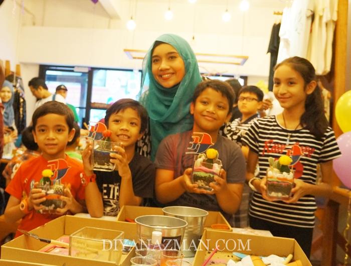 yuna terrarium workshop with children