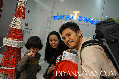 Family selfie at Tokyo Tower